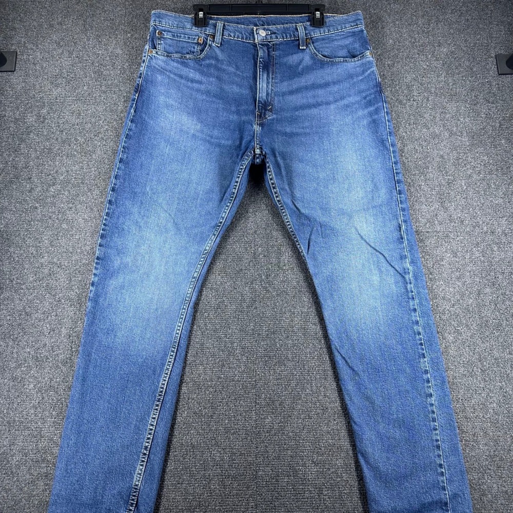 Levi's 512 Slim Taper Jeans Mens 38x32 W38 L32 Blue Denim Stretch Pants